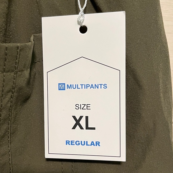 NWT Multipants Women's Olive Green Casual Pants Size XL - Picture 7 of 9